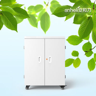 गैल्वेनाइज्ड शीट टैबलेट चार्जिंग कैबिनेट के साथ 60 पोर्ट एसी पावर चार्जिंग कार्ट