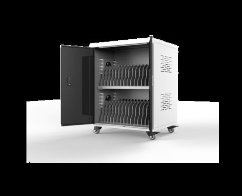 30-Slot Laptop Charging Cabinet with 220V AC Sockets