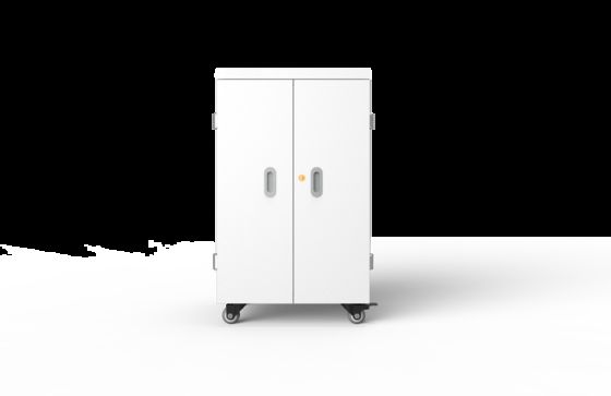 42 Ports iPad Charging Cabinet with Galvanized Sheet and ABS Engineering Plastic Interlayer for Secure Tablet Storage