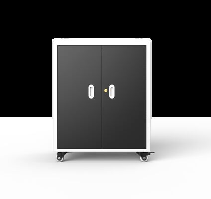 30 Slots Locking Laptop Charging Cabinet with Galvanized Sheet and AC Power for Schools and Libraries