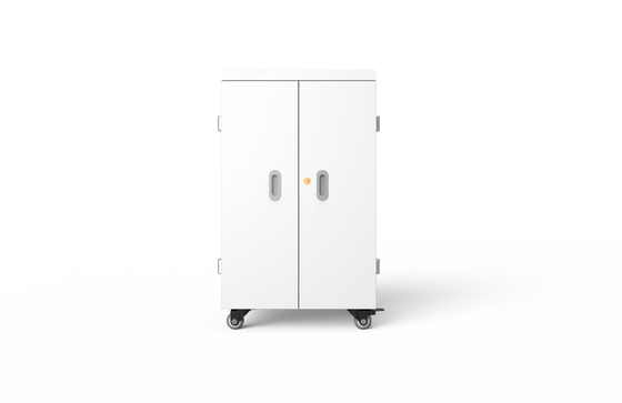 42 Ports Tablets Charging Cabinet with Galvanized Sheet and German Medical Standard Wheels