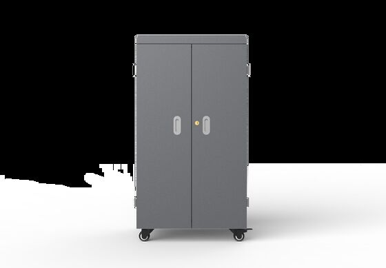 64 चार्जिंग पोर्ट टैबलेट चार्जिंग ट्रॉली 8S सुरक्षा सुरक्षा प्रणाली और कूलिंग पंखे के साथ