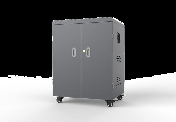 54 USB Ports iPad Charging Trolley with 8S Security Protection and Galvanized Sheet Construction